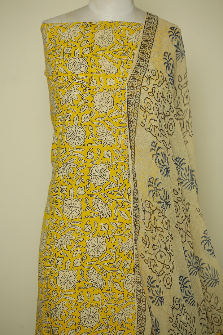 Printed Cotton Unstitched Suit