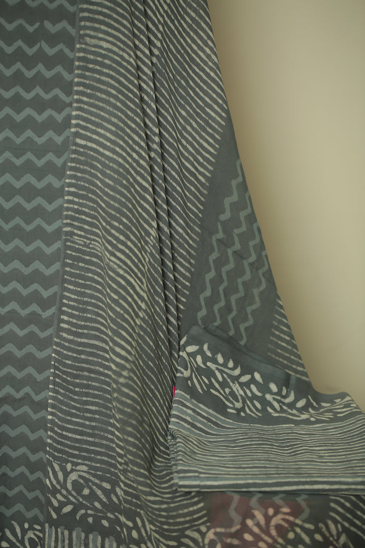 Printed Cotton Unstitched Suit