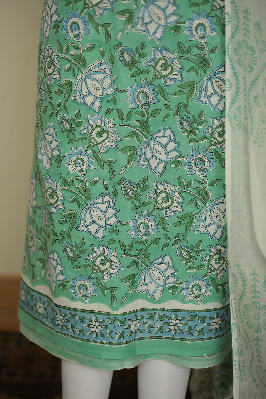 Printed Cotton Unstitched Suit