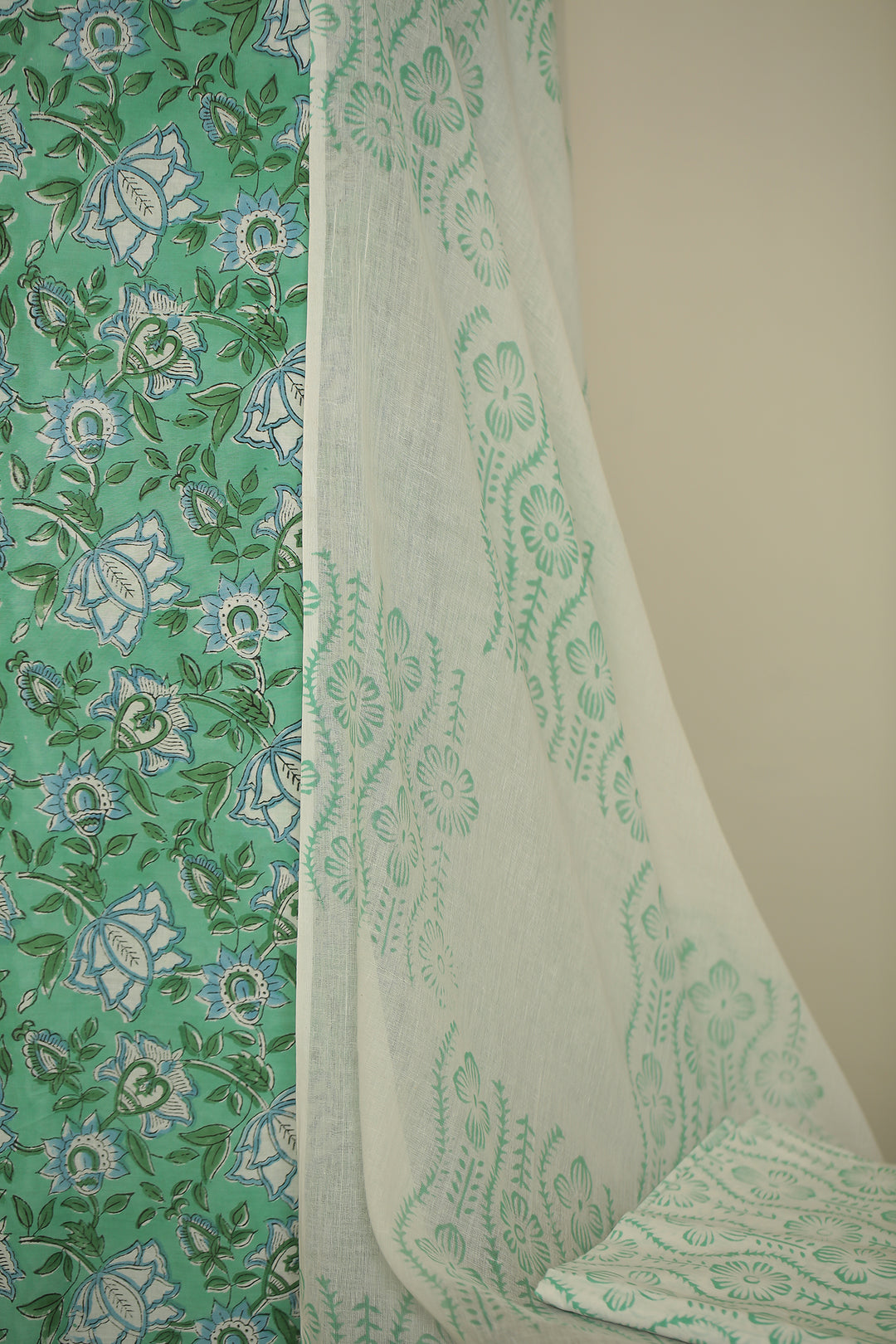 Printed Cotton Unstitched Suit