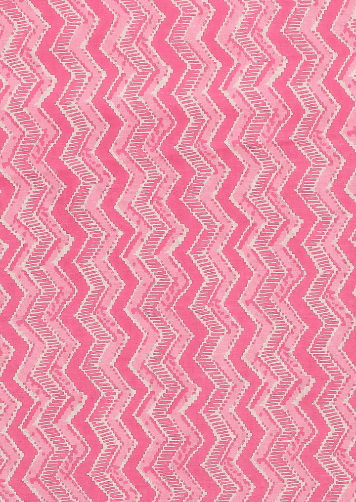 Printed Cotton Unstitched Suit
