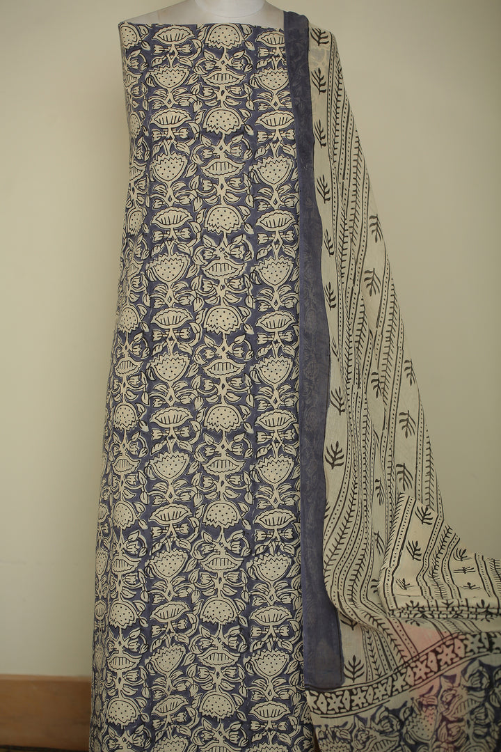 Printed Cotton Unstitched Suit
