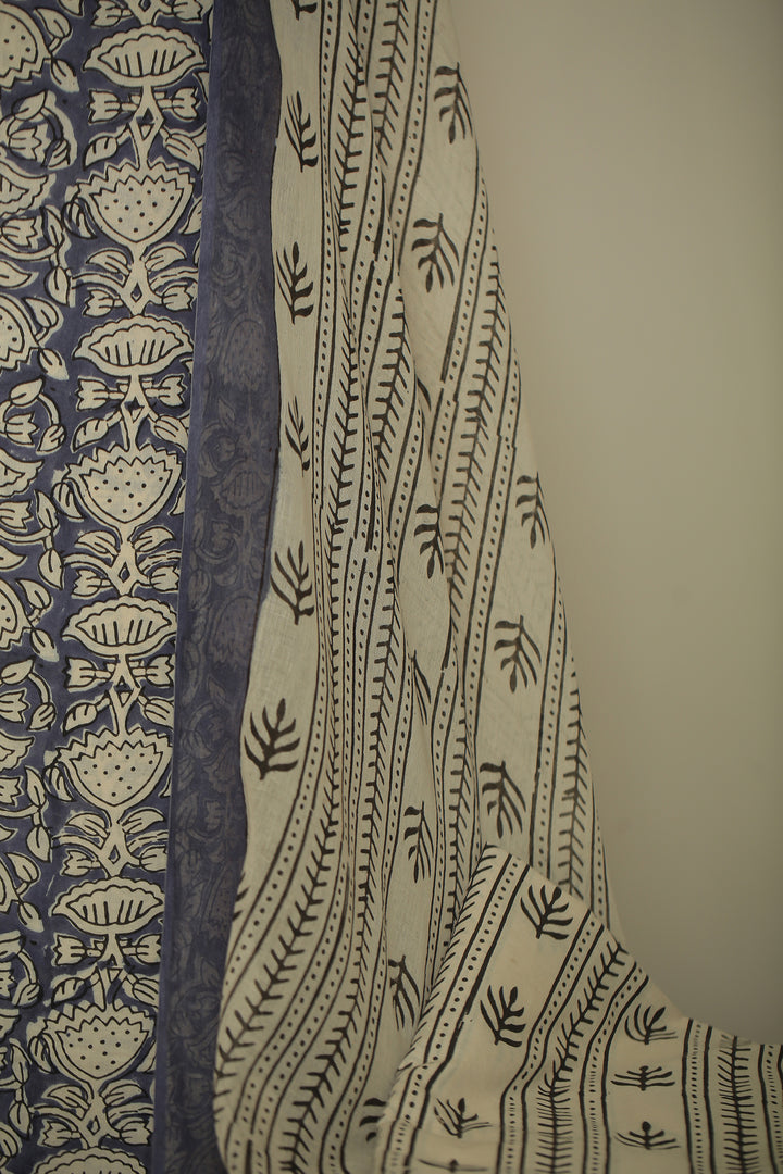 Printed Cotton Unstitched Suit