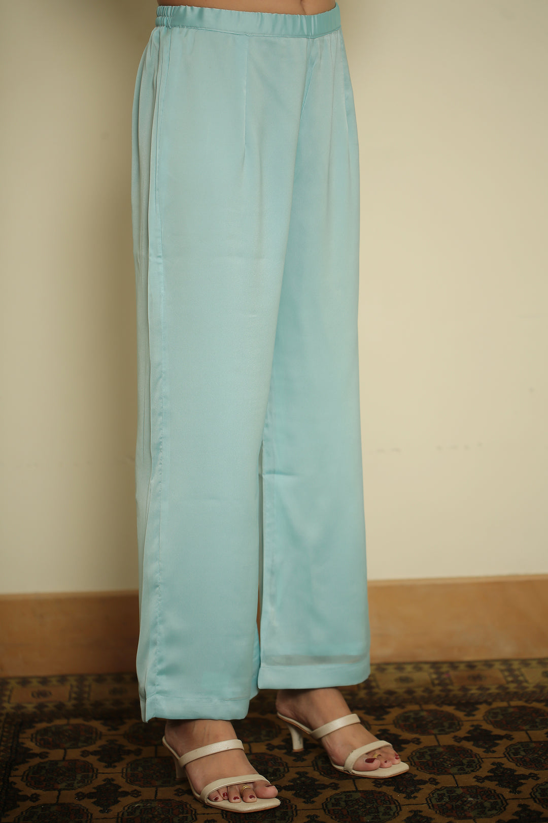 organza Suit with Cutdana, Pearl, Thread work.