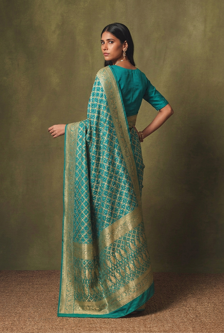 Khaddi Georgette Bandhej Saree