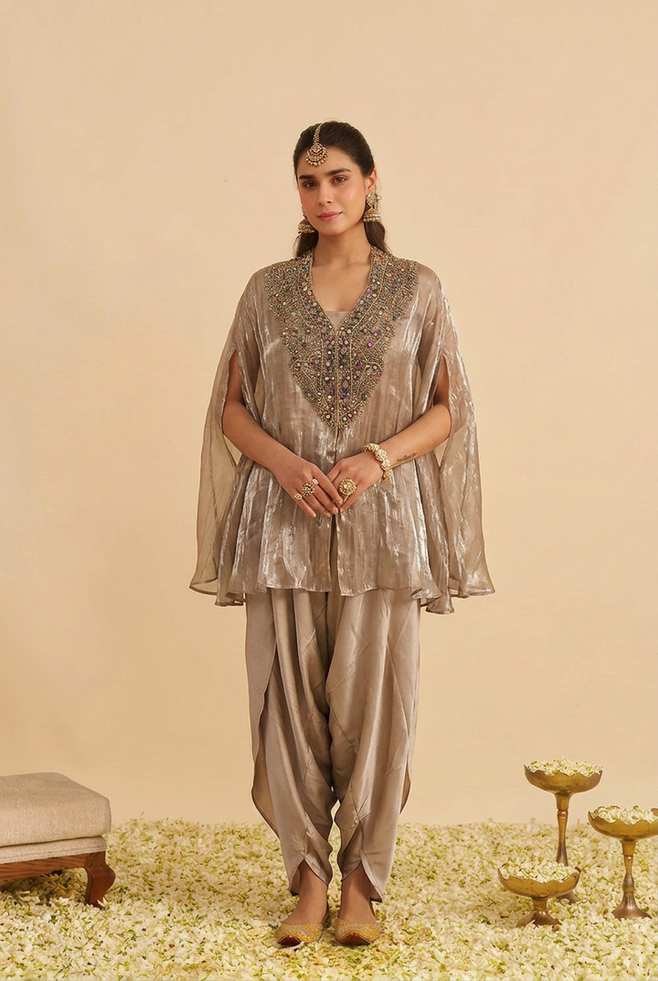 Embellished Silk Elegance