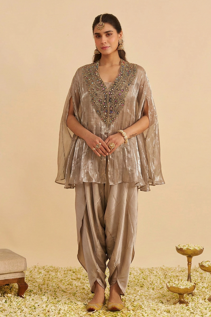 Embellished Silk Elegance
