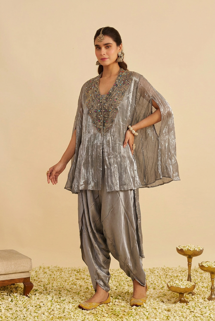 Embellished Silk Elegance
