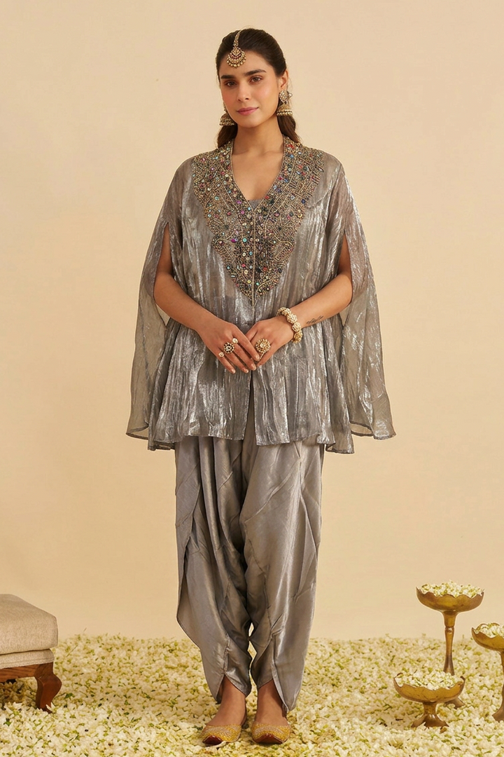 Embellished Silk Elegance