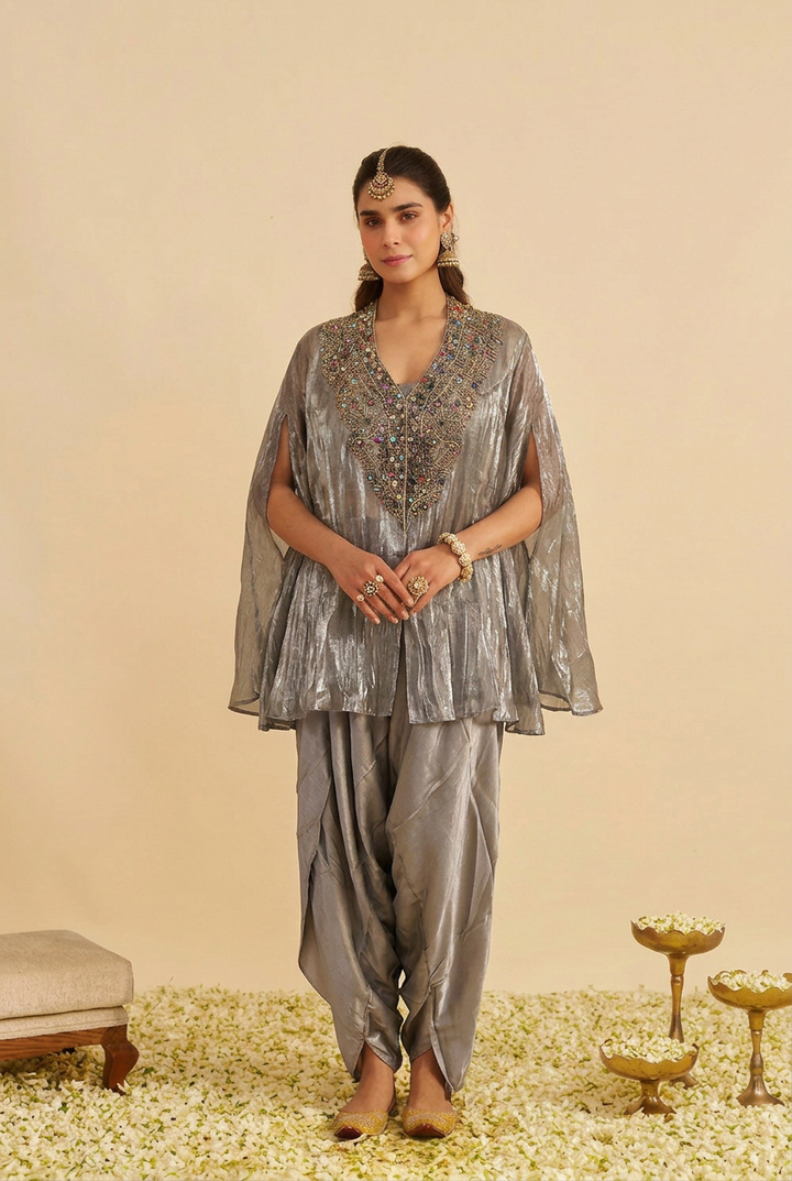 Embellished Silk Elegance