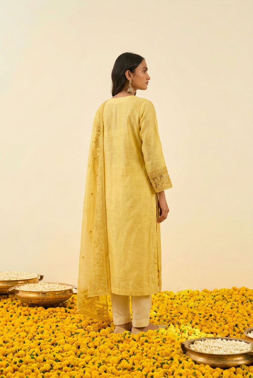 Lenin Kurta  with Thread work.