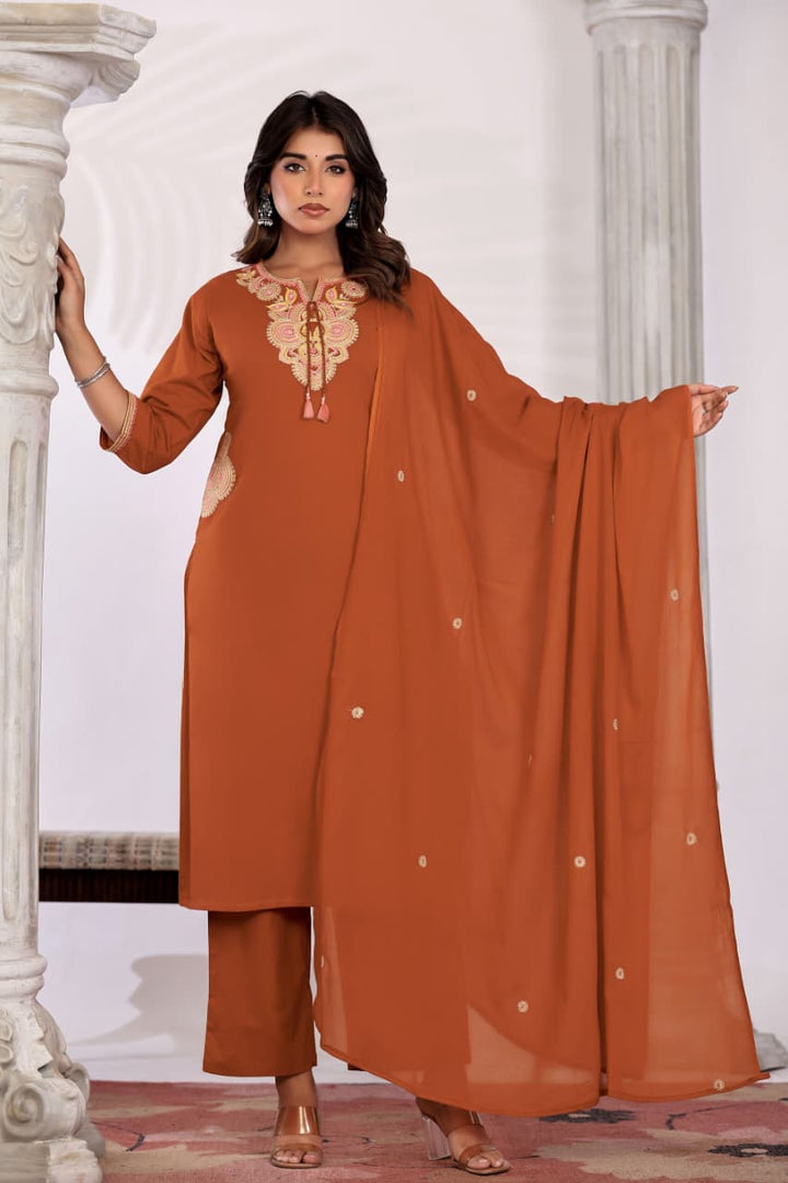 Cotton Kurta  with Cutdana, Mirror, Thread work.