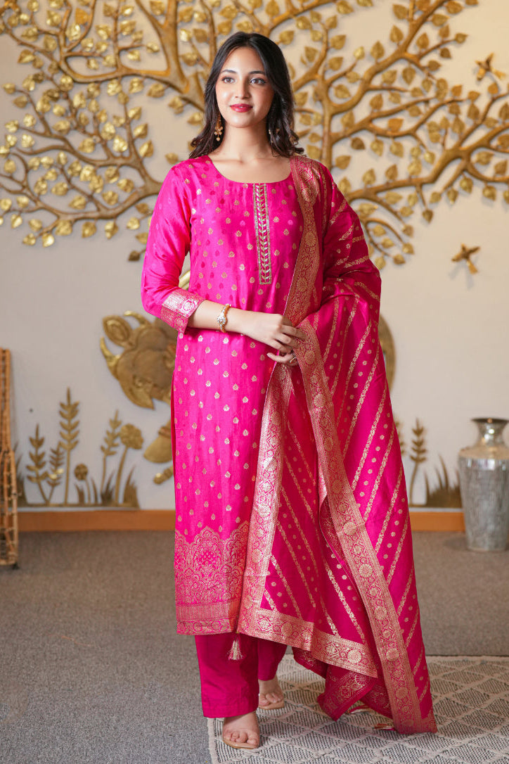 Banarasi Silk Suit