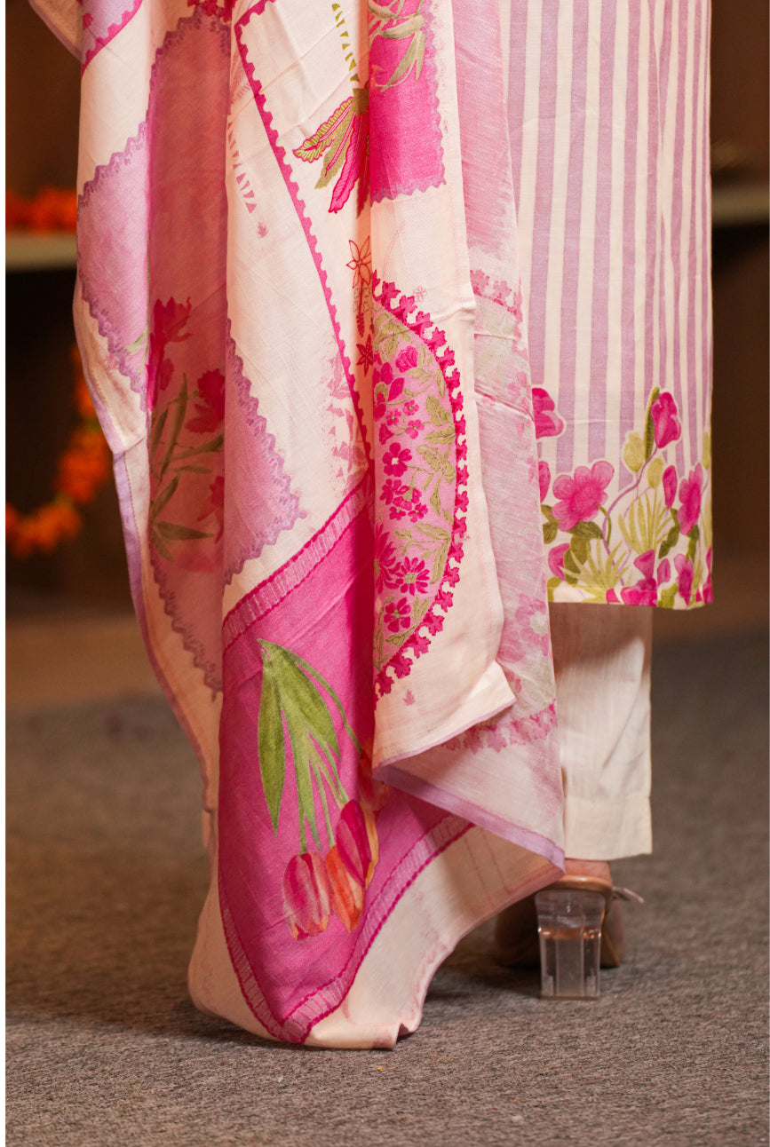 Printed Linen Kurta