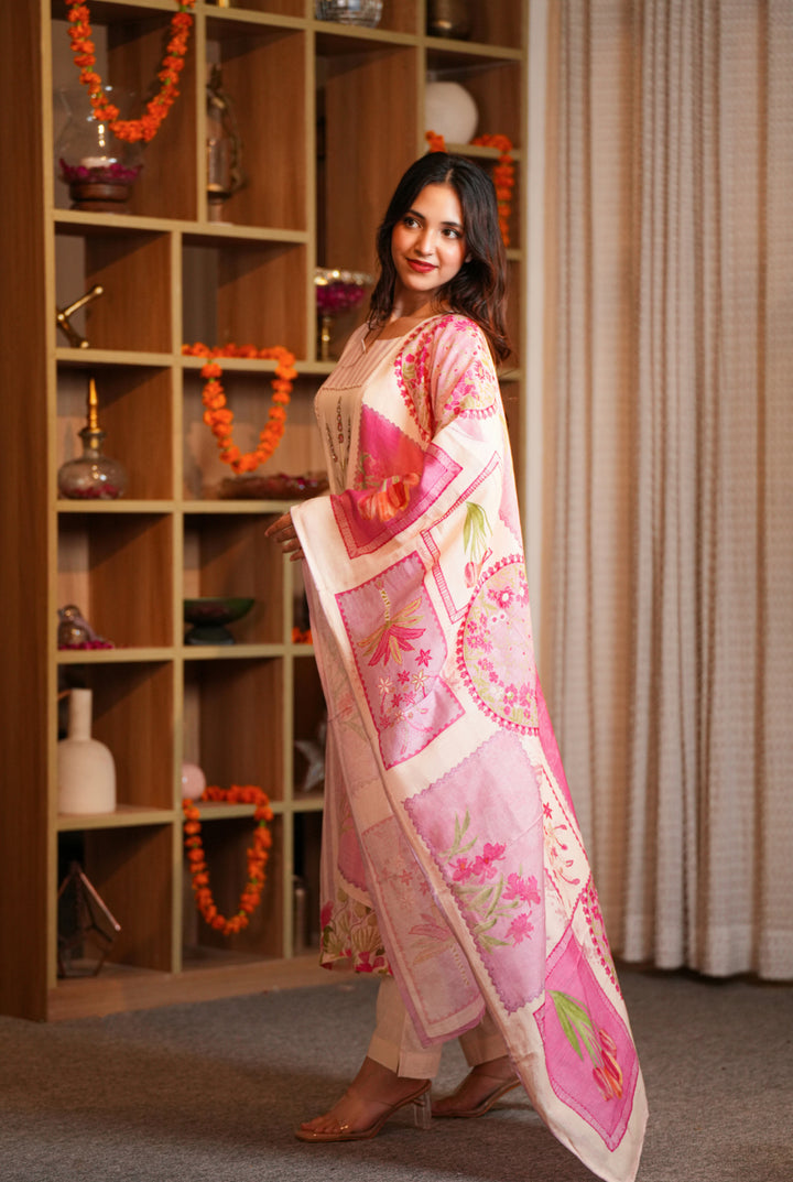 Printed Linen Kurta