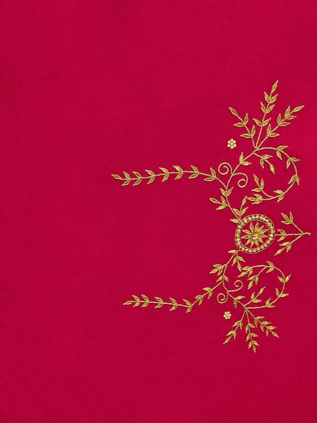 Leheriya Tussar silk Saree with Gota Patti work