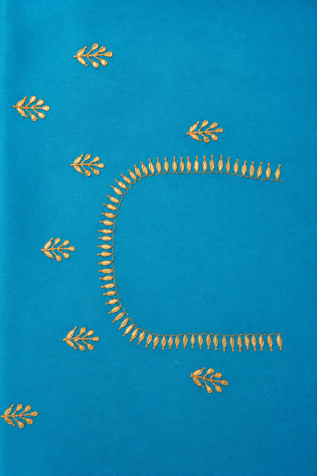 Leheriya Tussar silk Saree with Gota Patti work