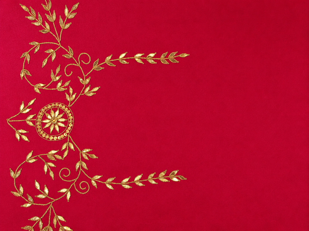 Tussar silk Saree with Gota Patti work.