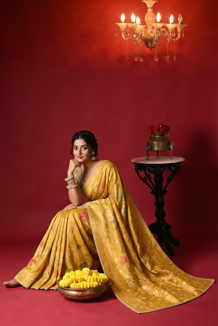 Bandhej Georgette Saree
