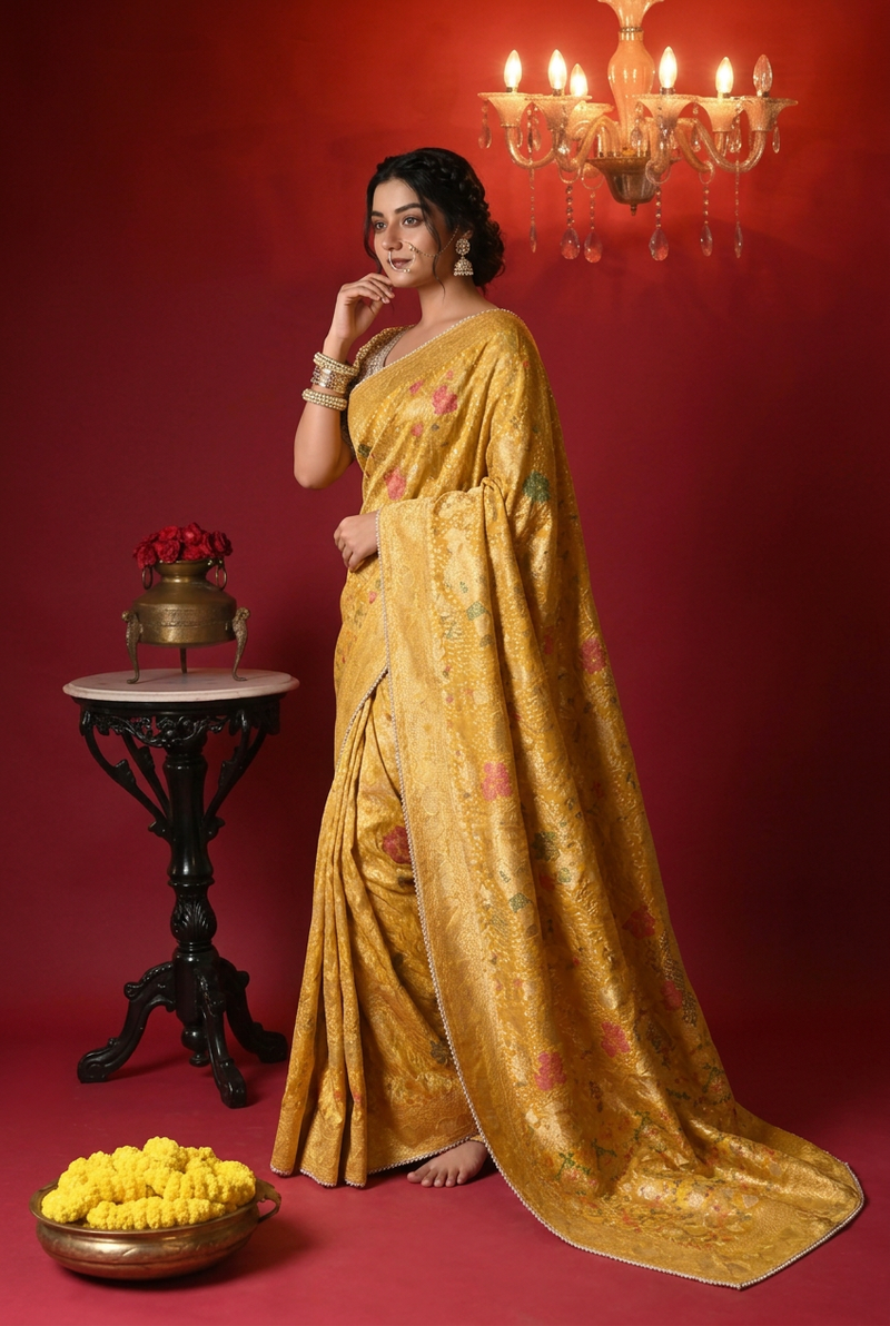Bandhej Georgette Saree