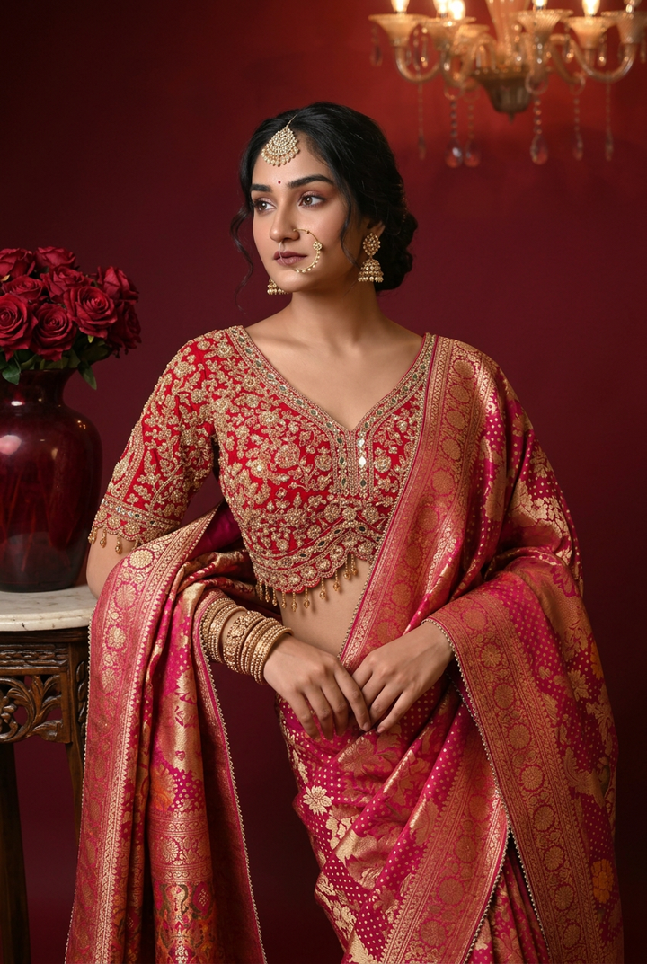 Bandhej Georgette Saree