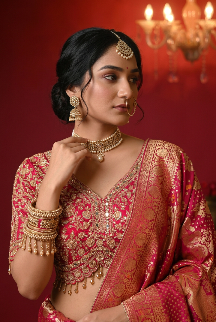 Bandhej Georgette Saree
