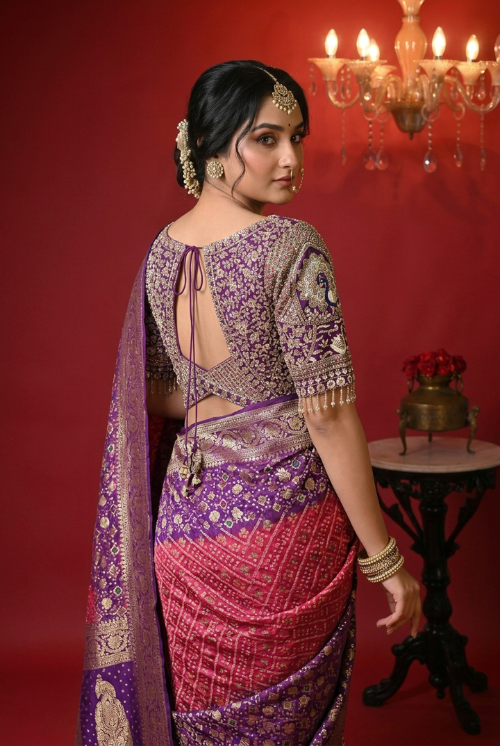 Bandhej Georgette Saree