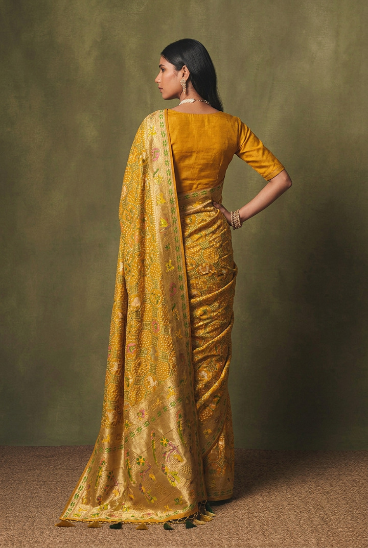 Khaddi Georgette Bandhej Saree