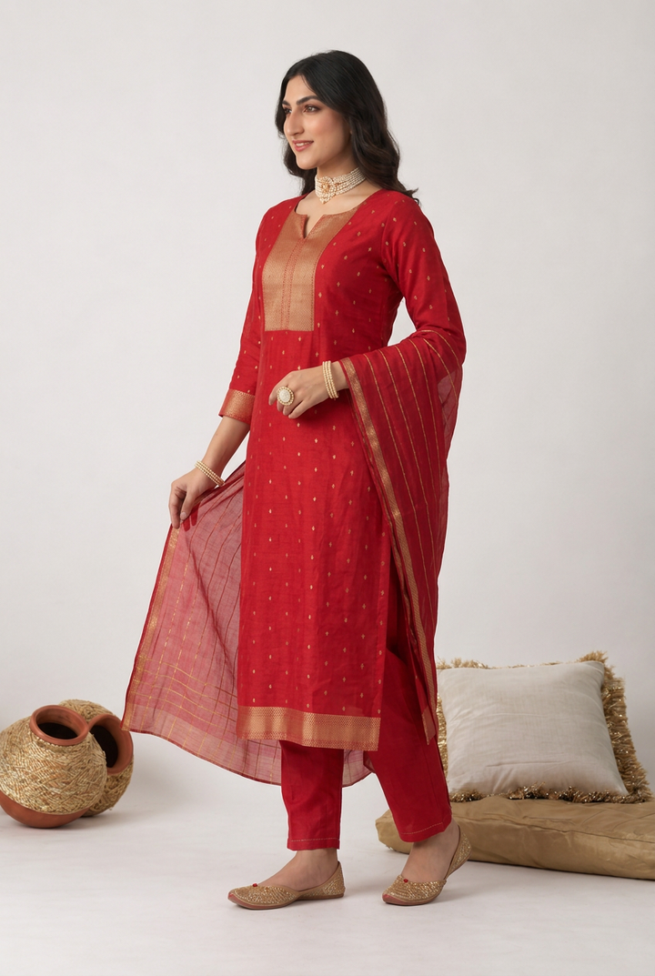 Banarasi Chanderi Suit