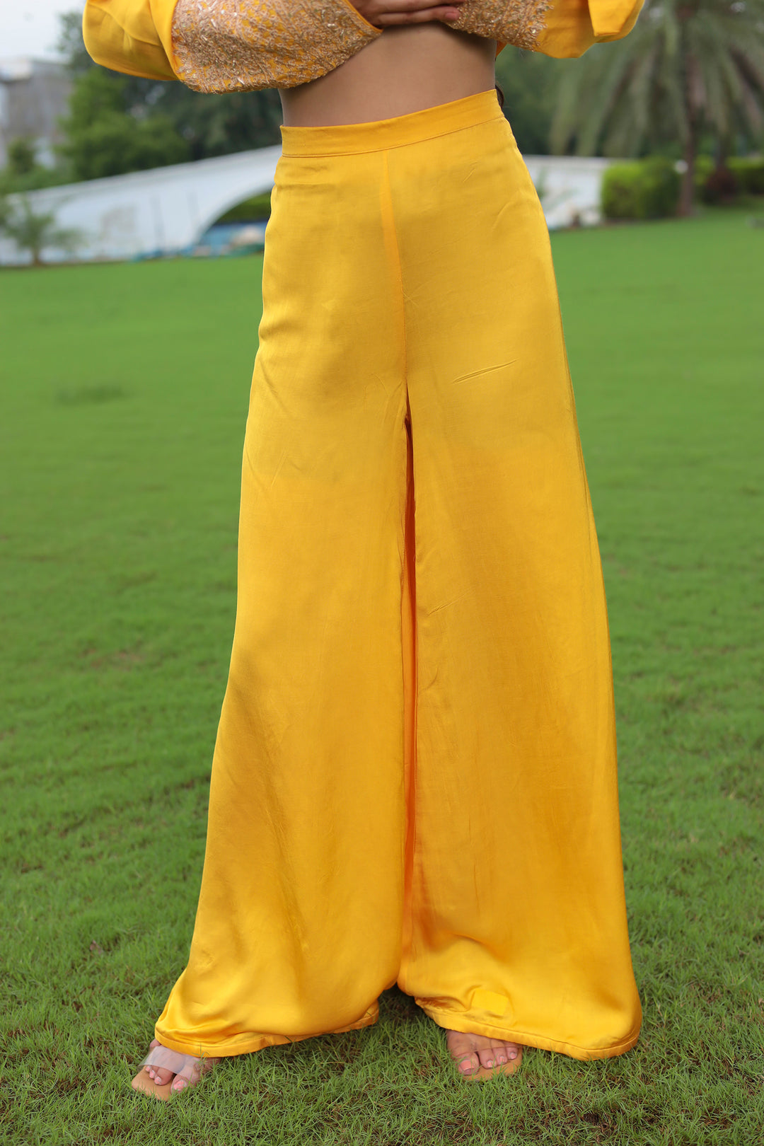 Satin Silk Indowestern with Dori and Sequins work