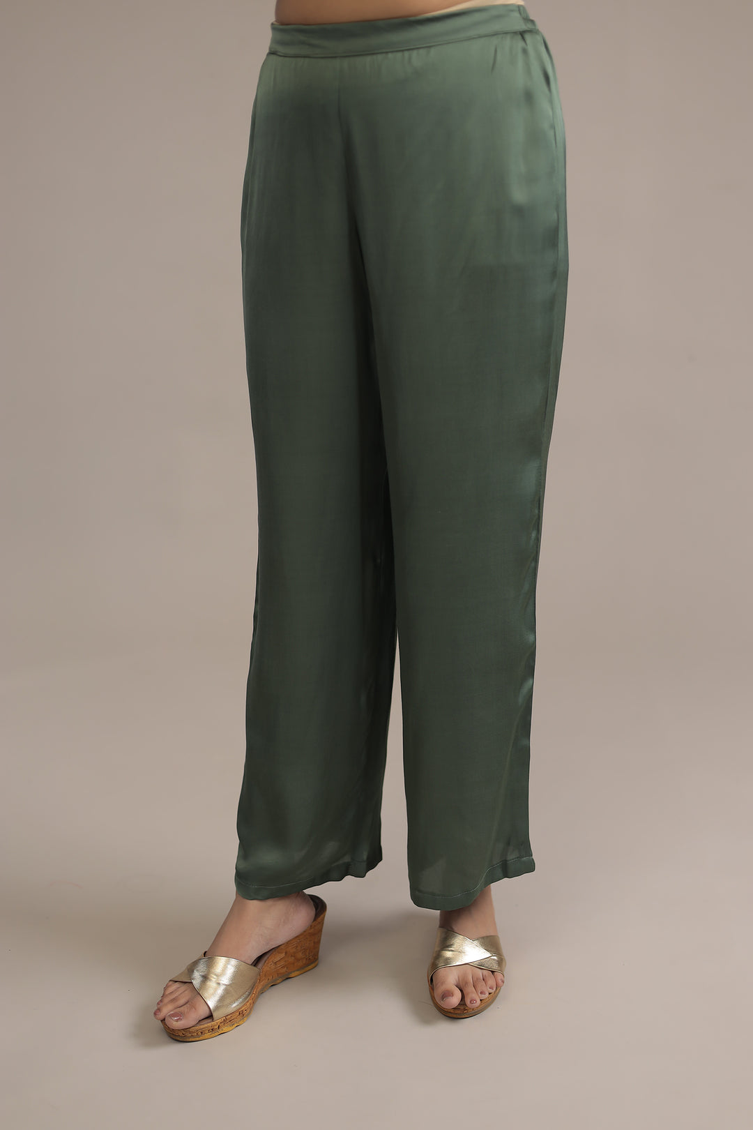 Dark Green Organza Indowestern with Sequins and Zardozi work