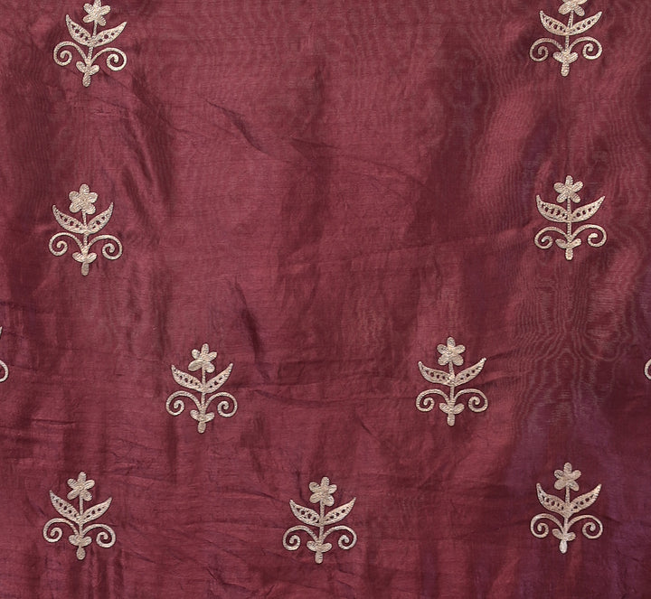 Light Blue Leheriya Tussar Silk  Saree  with Aari work