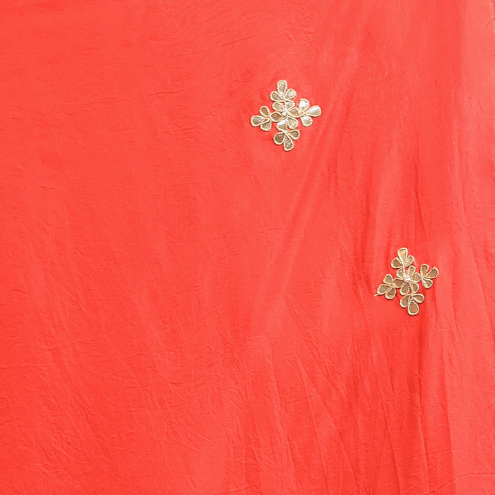 Chiffon Saree with Cutdana, Dori, Gota Patti, Pearl, Sequins work