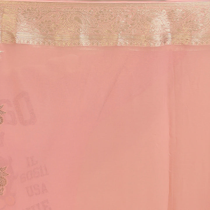 Georgette  Saree with Banarasi work