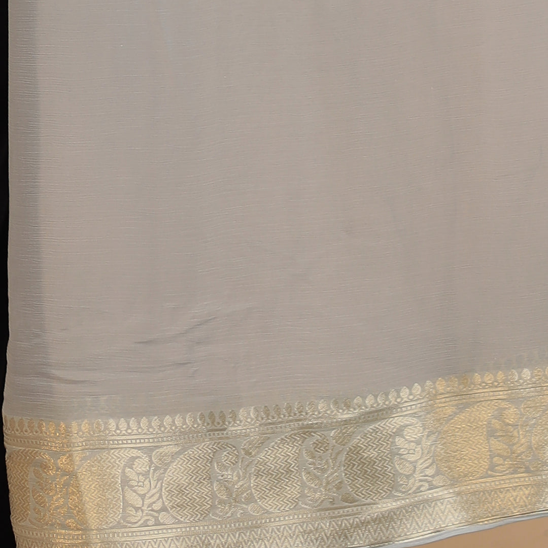 Weaving Banarasi Chiffon Saree