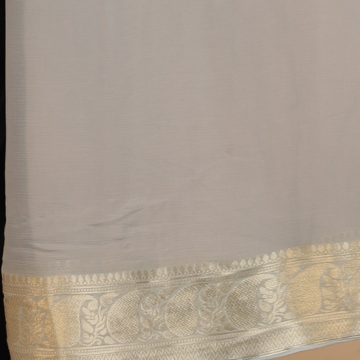 Weaving Banarasi Chiffon Saree