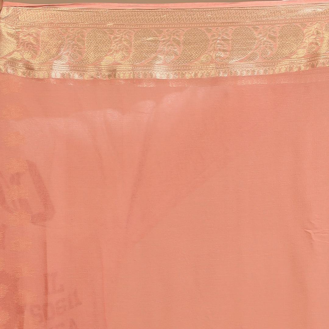 Weaving Banarasi Chiffon Saree