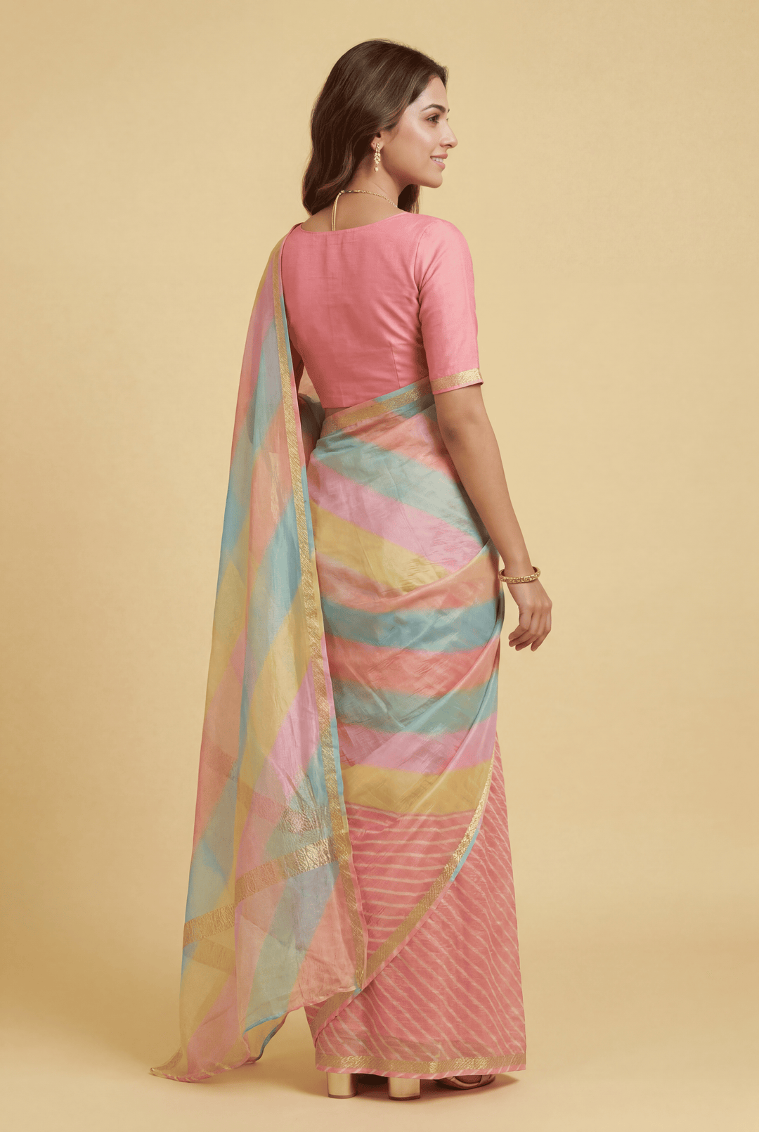 Leheriya Kota Silk Saree