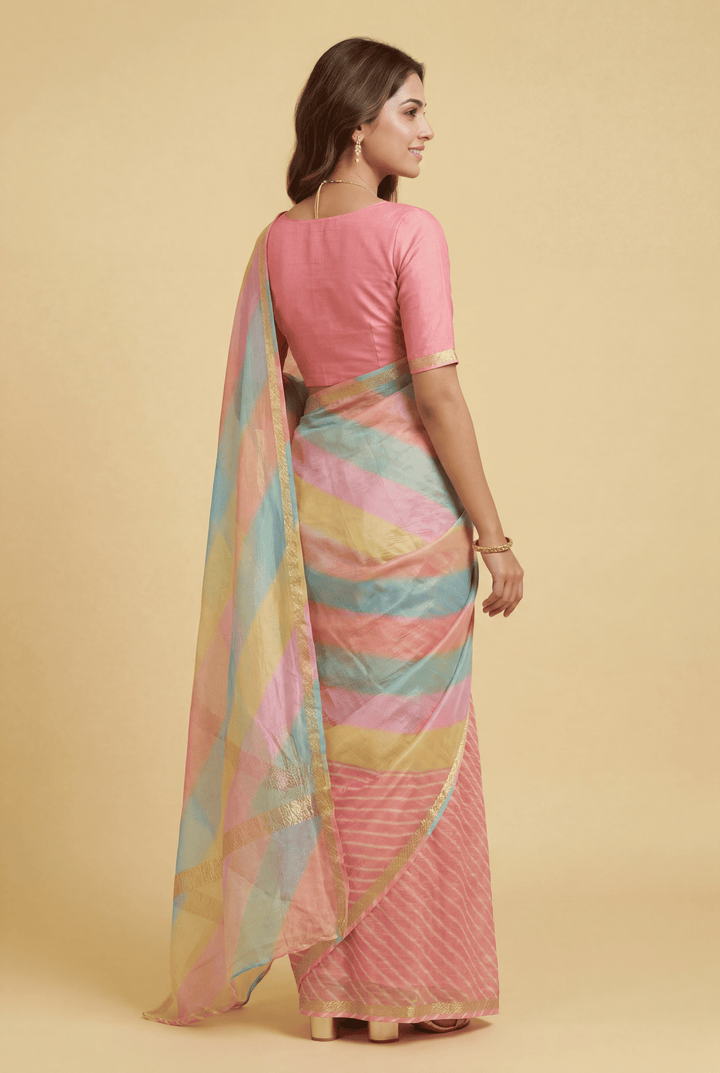Leheriya Kota Silk Saree