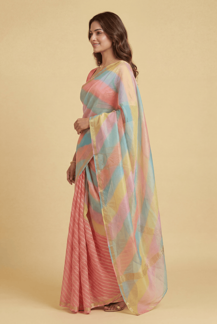 Leheriya Kota Silk Saree