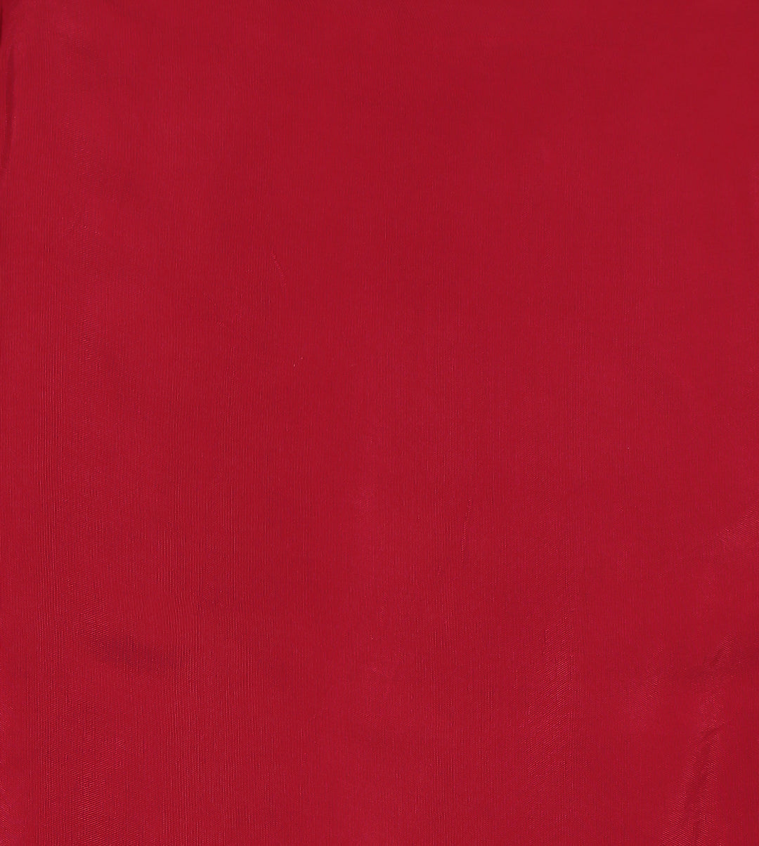 Bandhej Satin silk Unstitched Suit with Gota Patti, Mirror, Pearl, Thread, Zardozi, Zari work.