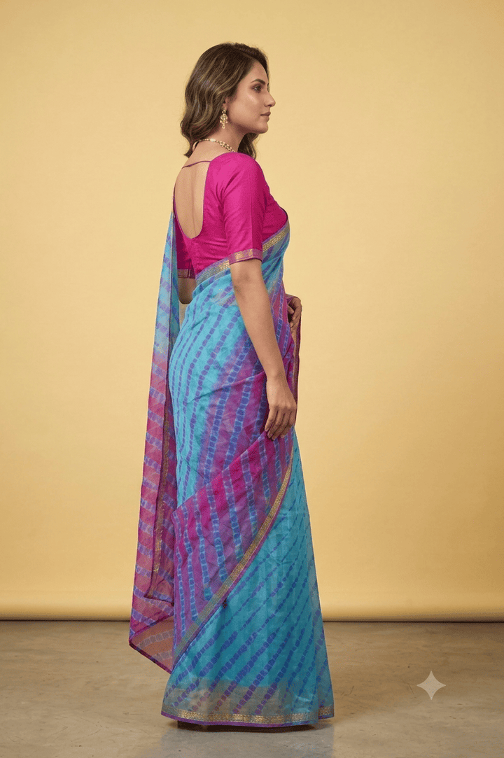 Leheriya Kota Silk Saree