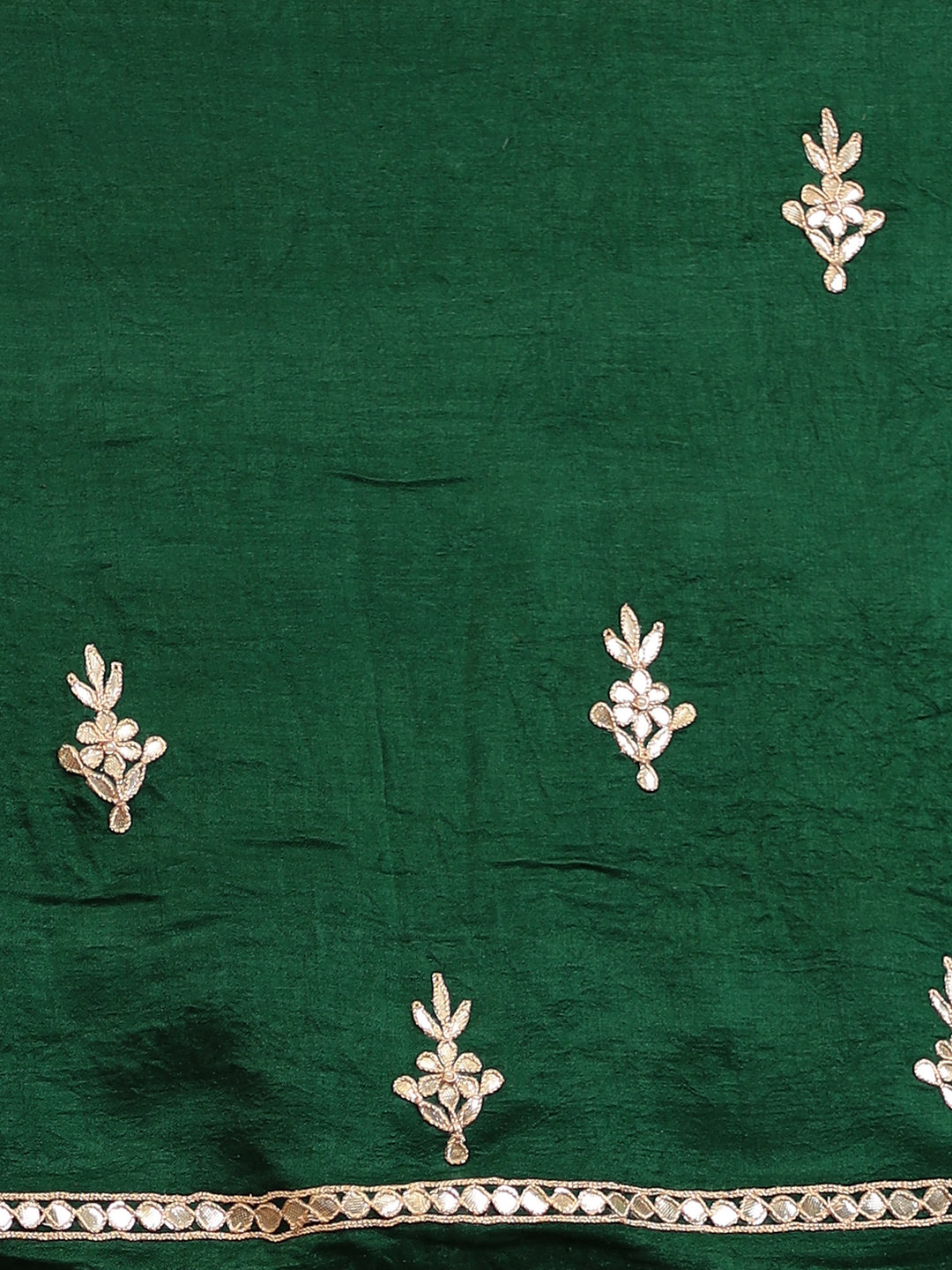 Ghatchola Gajji silk Saree with Dori, Gota Patti work.