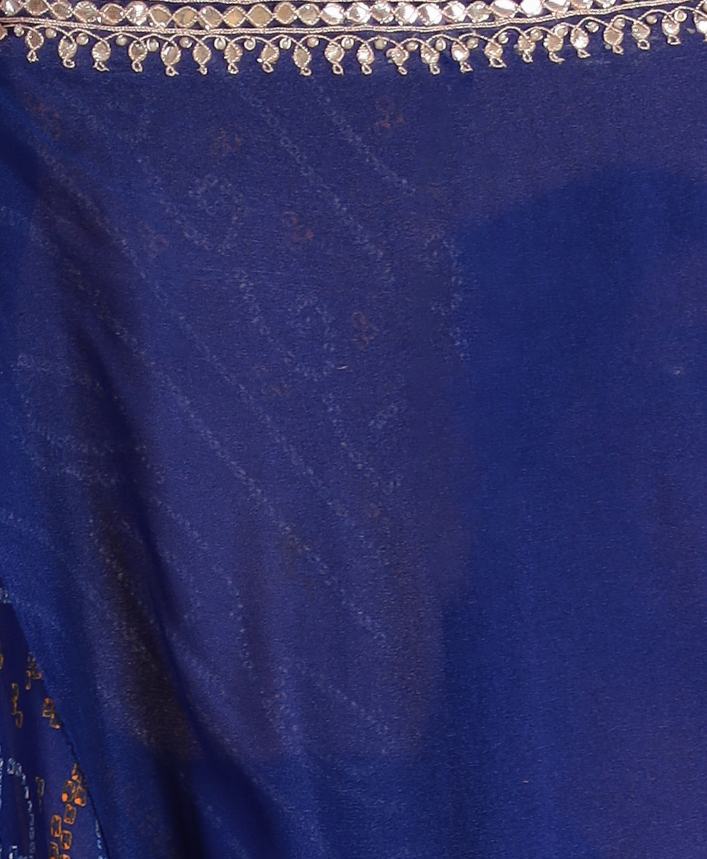 Bandhej Chiffon Saree with Gota Patti and Thread work