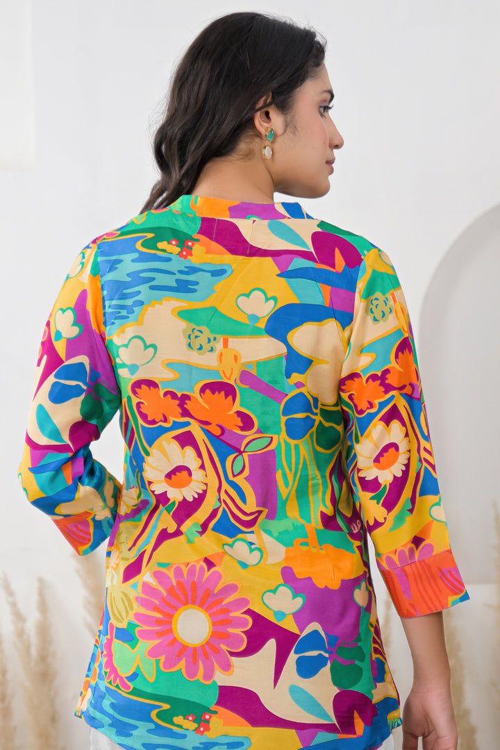 Digital Print Muslin Kurta