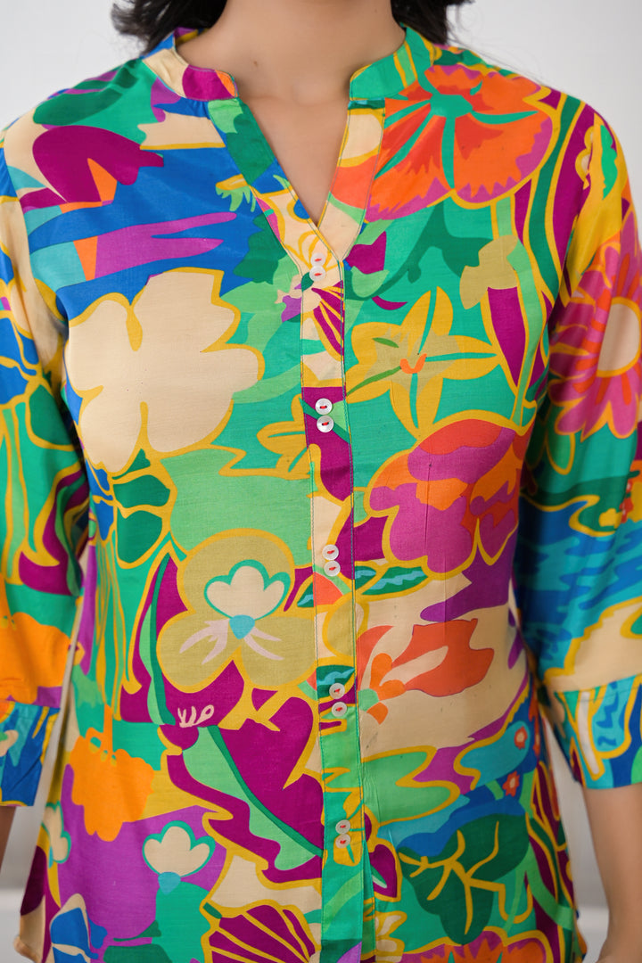 Digital Print Muslin Kurta