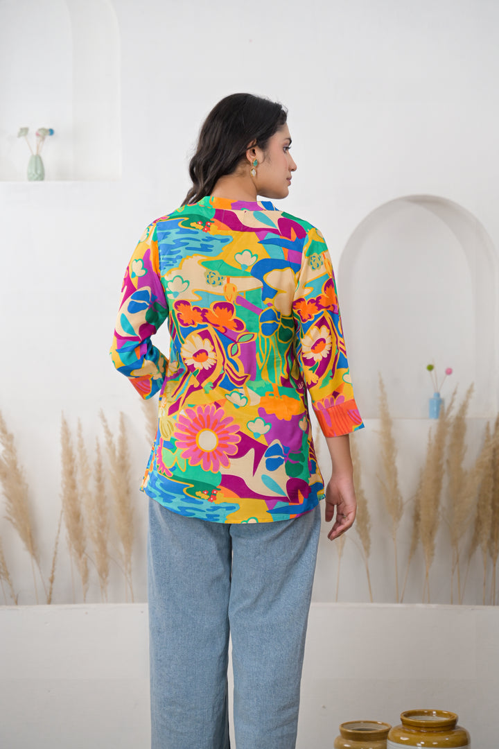 Digital Print Muslin Kurta