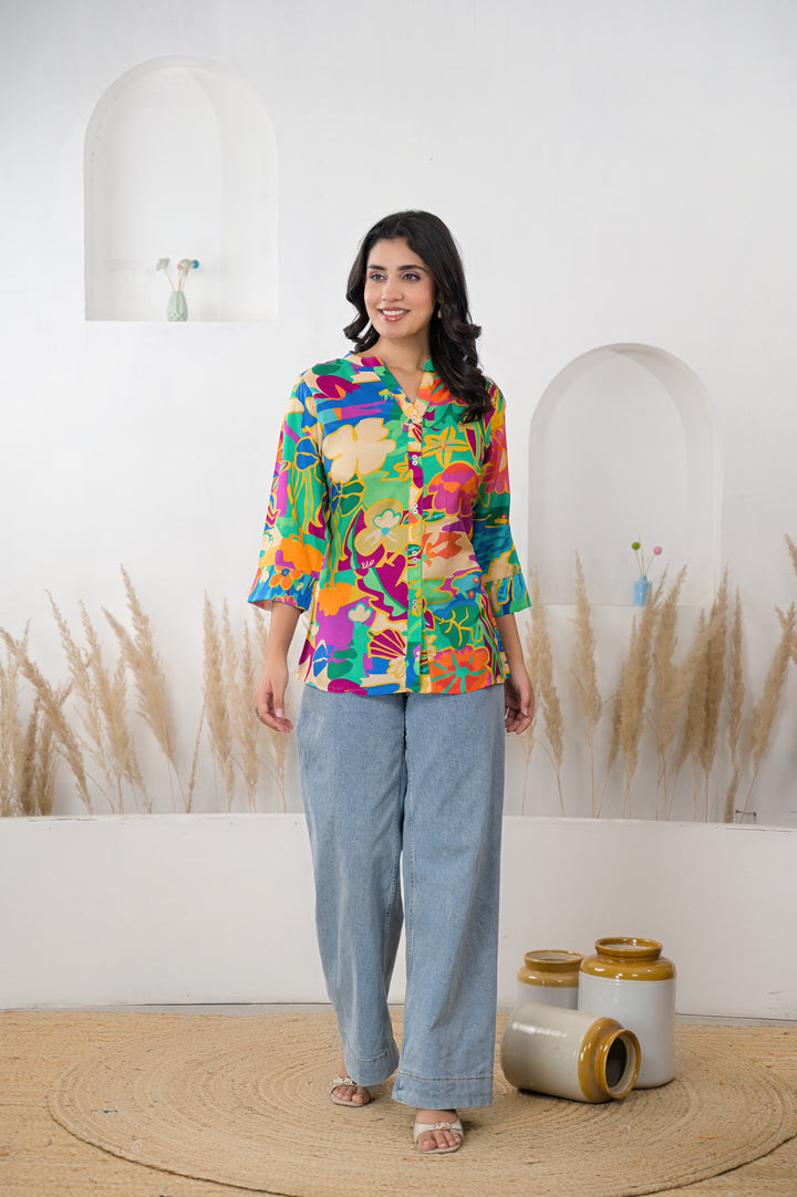 Digital Print Muslin Kurta