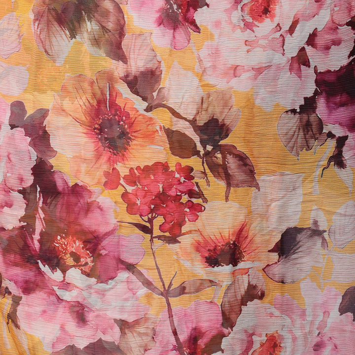 Printed Chiffon Saree