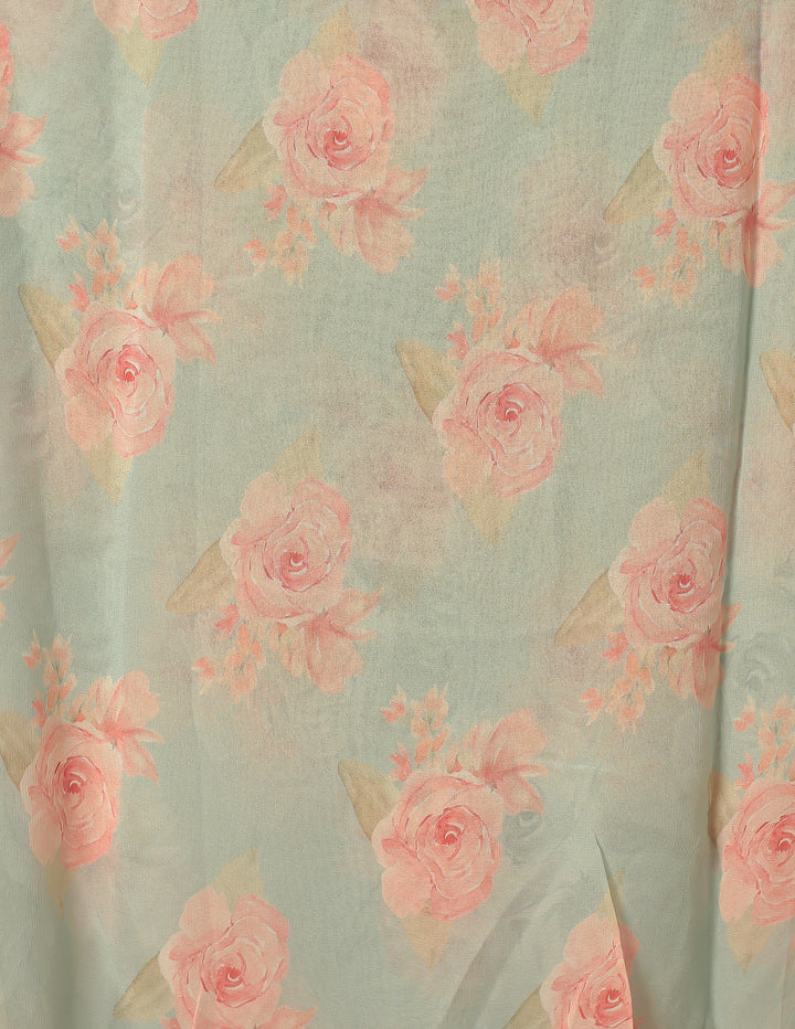 Digital Print Georgette Saree